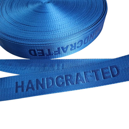 Gurtband embossed ’Handcrafted’ 38mm