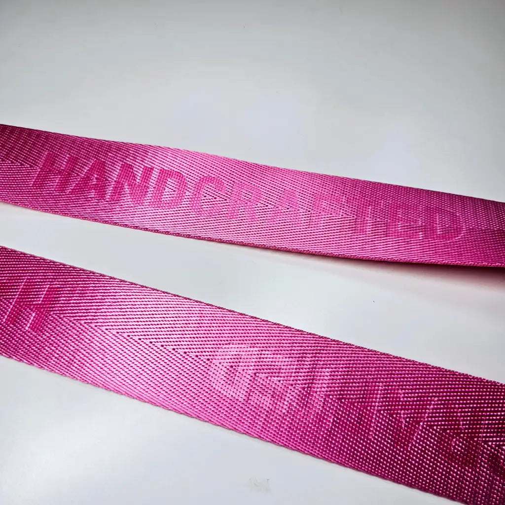 Gurtband embossed ’Handcrafted’ 38mm