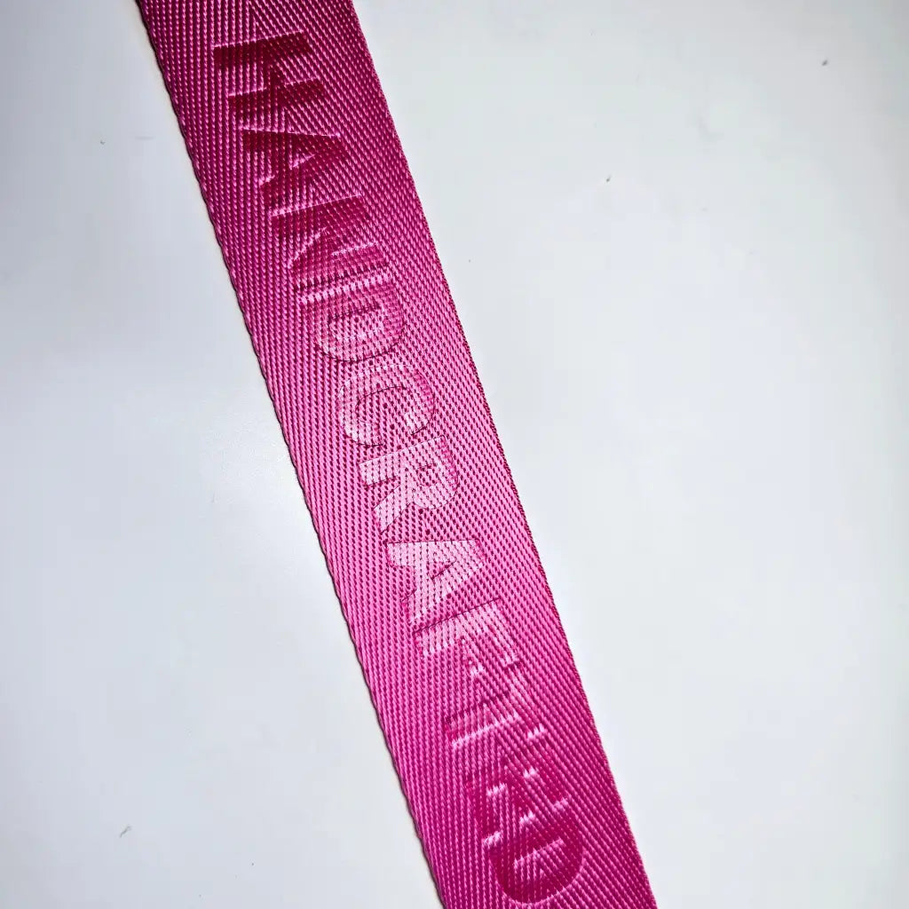 Gurtband embossed ’Handcrafted’ 38mm