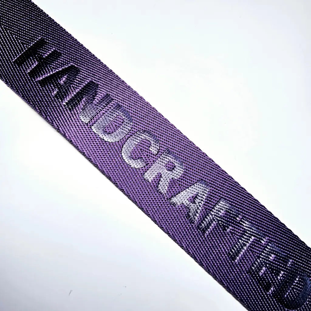 Gurtband embossed ’Handcrafted’ 38mm