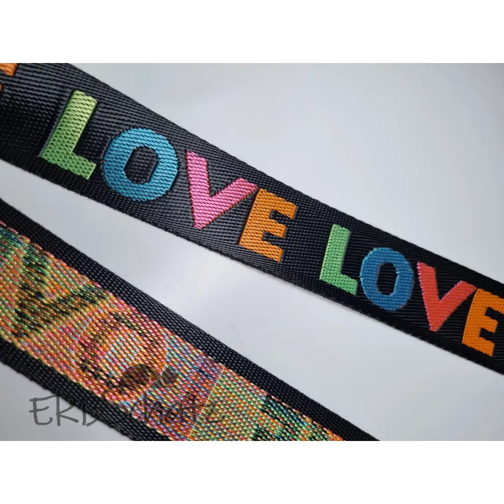 Gurtband LOVE 25mm/38mm - Bunt 38mm