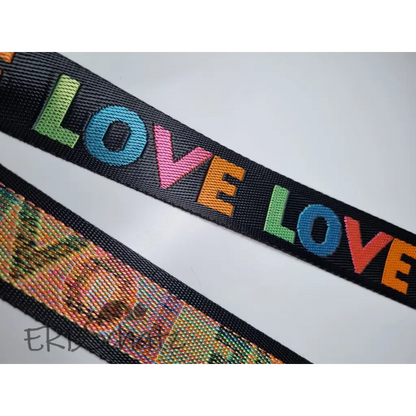 Gurtband LOVE 25mm/38mm - Bunt 38mm