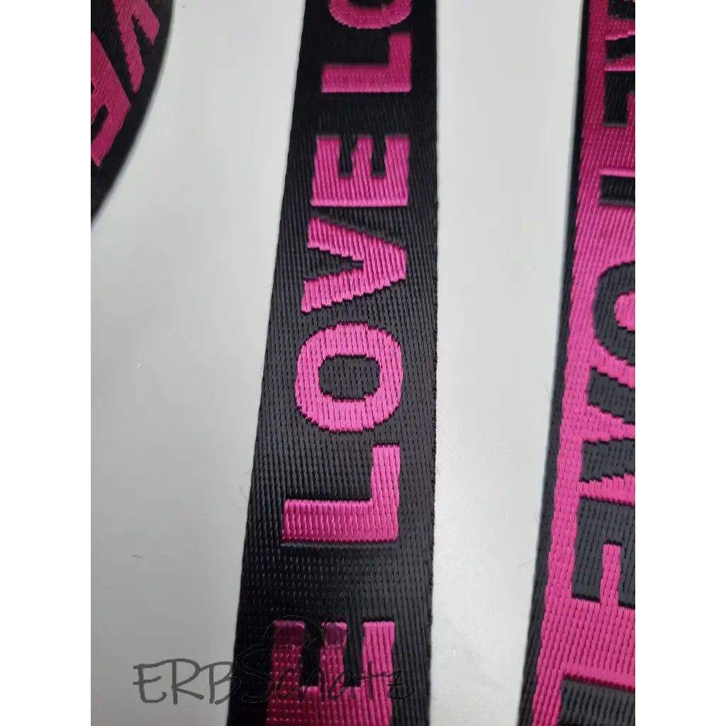 Gurtband LOVE 25mm/38mm - Pink 25mm