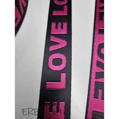 Gurtband LOVE 25mm/38mm - Pink 25mm