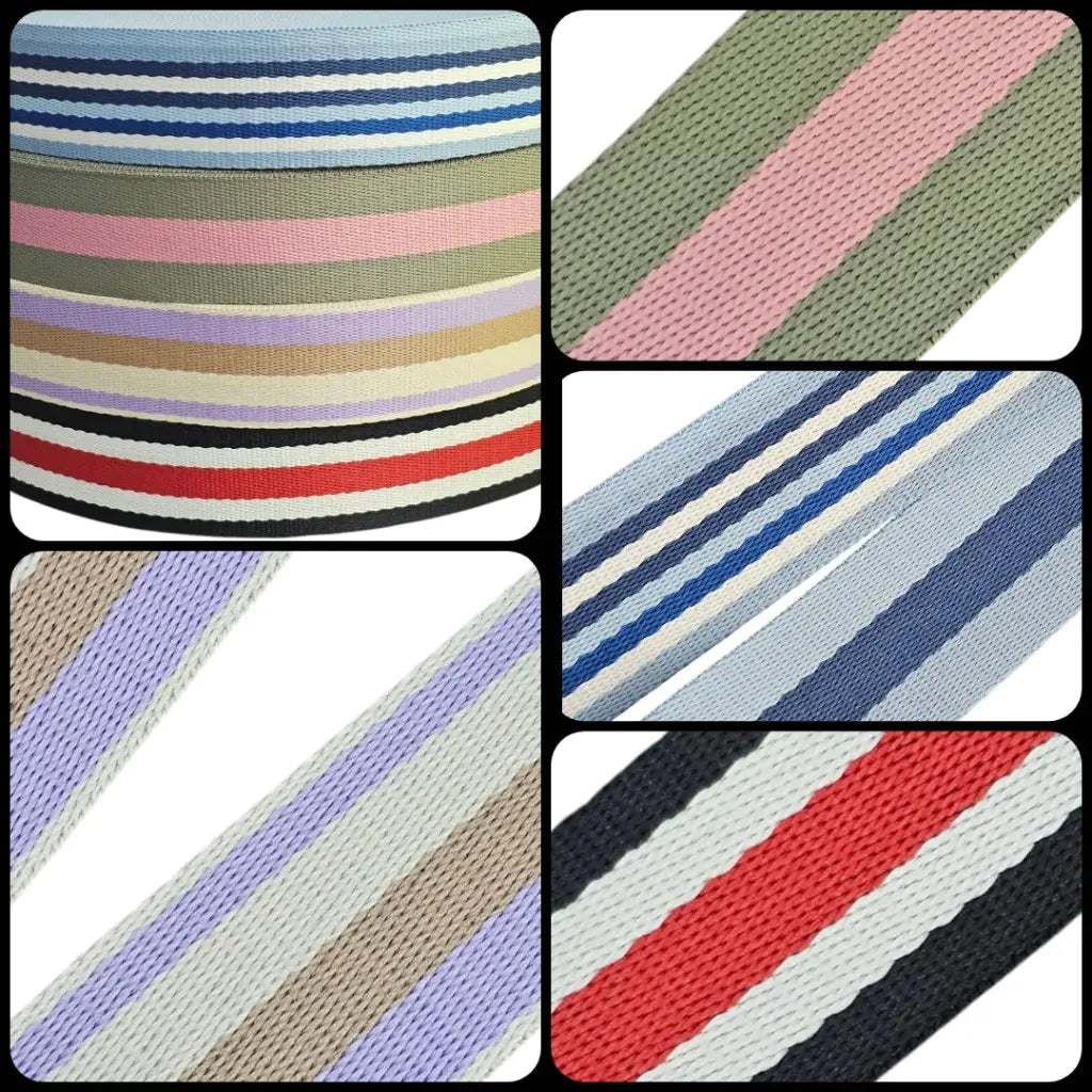 Gurtband Polycotton verschiedene Designs 38mm