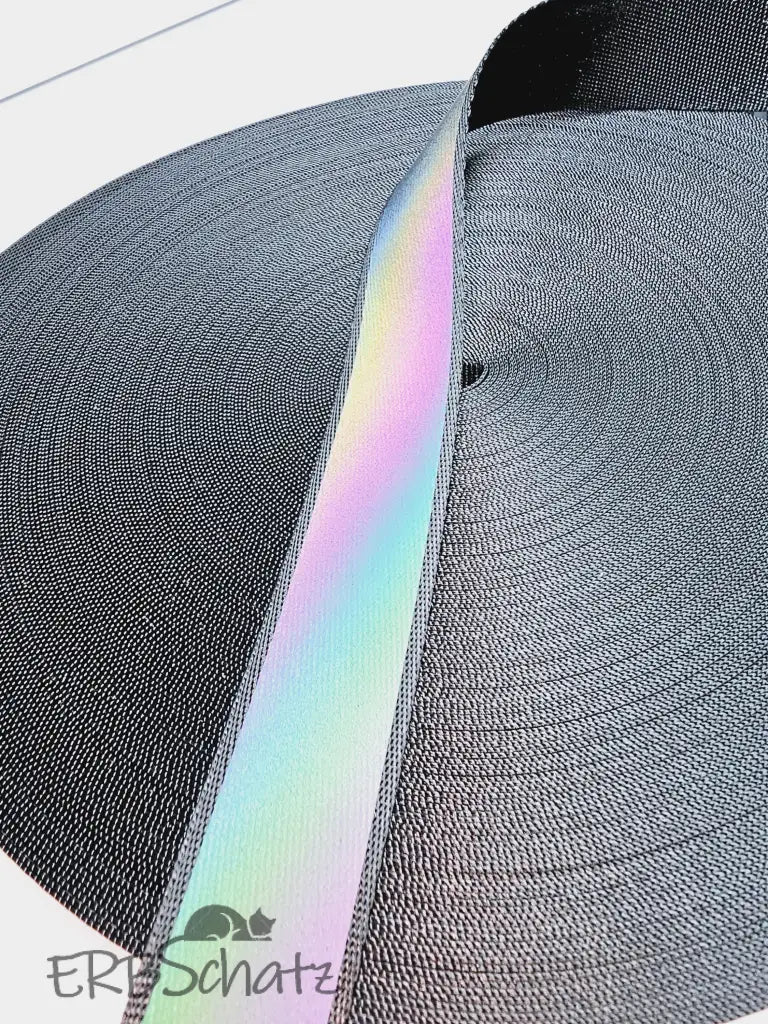 Gurtband Rainbow od. White reflektierend verschiedene