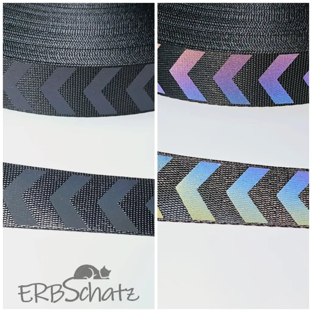 Gurtband Rainbow od. White reflektierend verschiedene