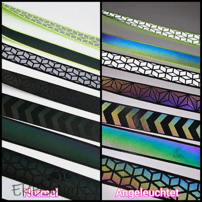 Gurtband Rainbow od. White reflektierend verschiedene