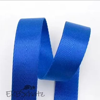 Gurtband Uni Farbauswahl 38mm - Azurblau