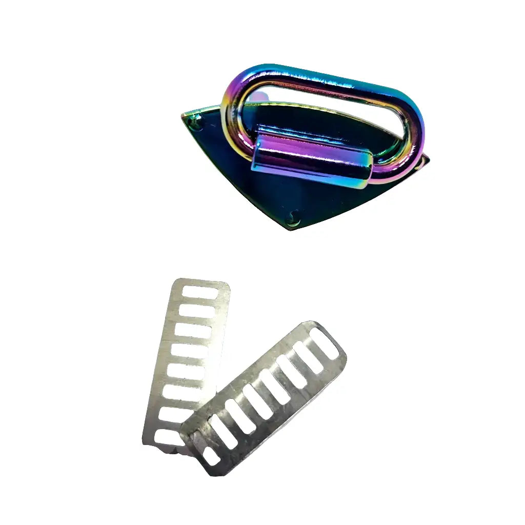 Gurtbandhalter eckige Form Durchlass 31mm Gun Metal