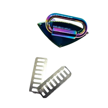 Gurtbandhalter eckige Form Durchlass 31mm Gun Metal