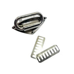 Gurtbandhalter eckige Form Durchlass 31mm Gun Metal