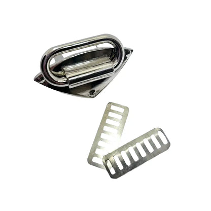 Gurtbandhalter eckige Form Durchlass 31mm Gun Metal