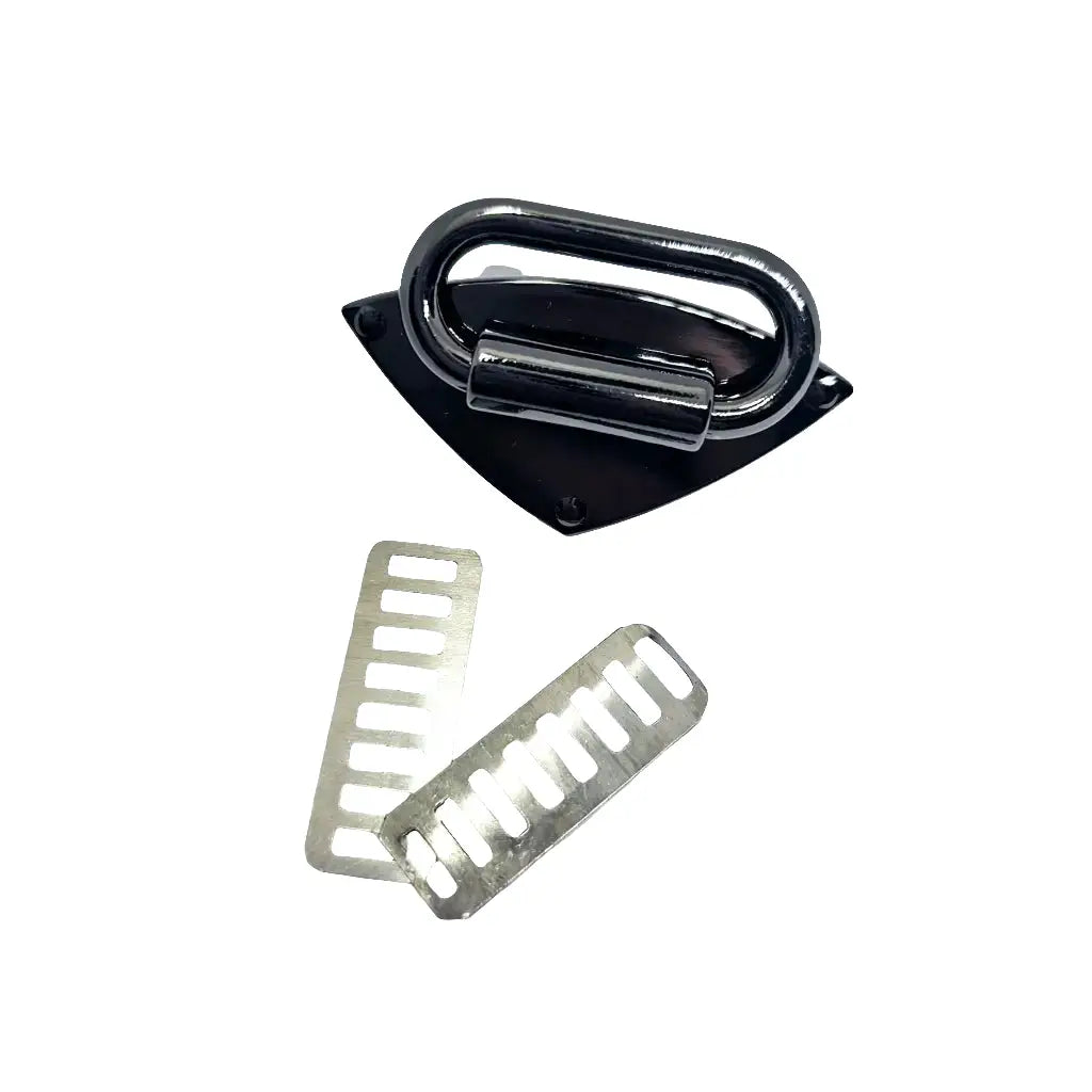 Gurtbandhalter eckige Form Durchlass 31mm Gun Metal
