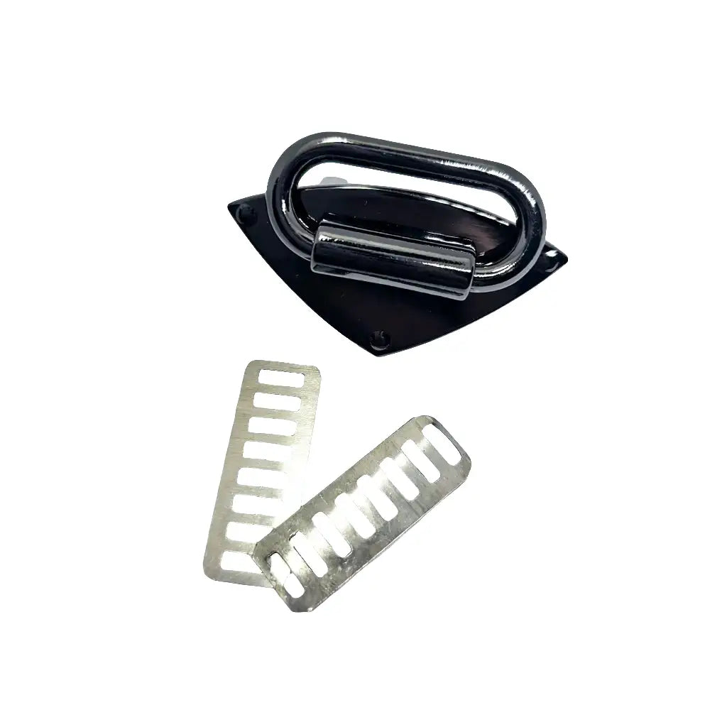 Gurtbandhalter eckige Form Durchlass 31mm Gun Metal