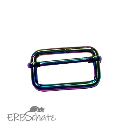 Gurtschieber Farbauswahl für 38mm Gurtband Rainbow