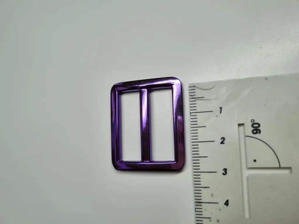 Gurtschieber/Gurtaufhängung Metallic Pink / Lila für 25mm