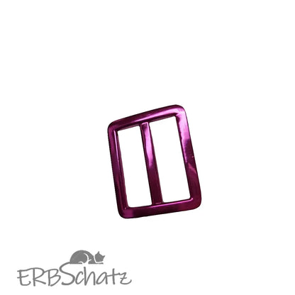 Gurtschieber/Gurtaufhängung Metallic Pink / Lila für 25mm