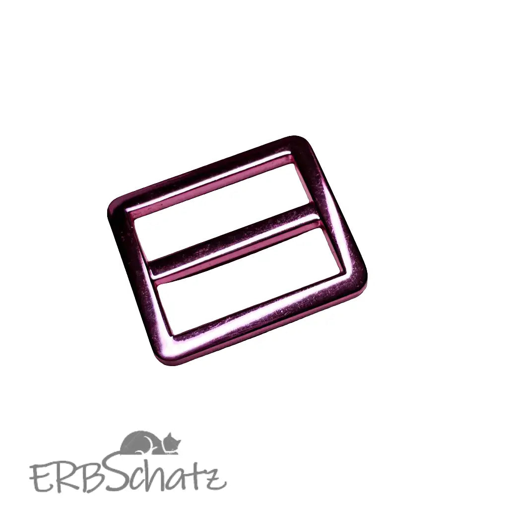 Gurtschieber/Gurtaufhängung Metallic Pink / Lila für 25mm