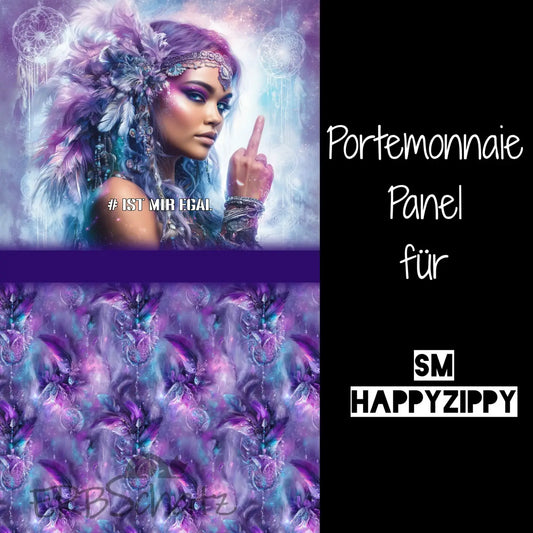 HappyZippy KL Portemonnaie Panel Boho Purple | 15x25cm - PP