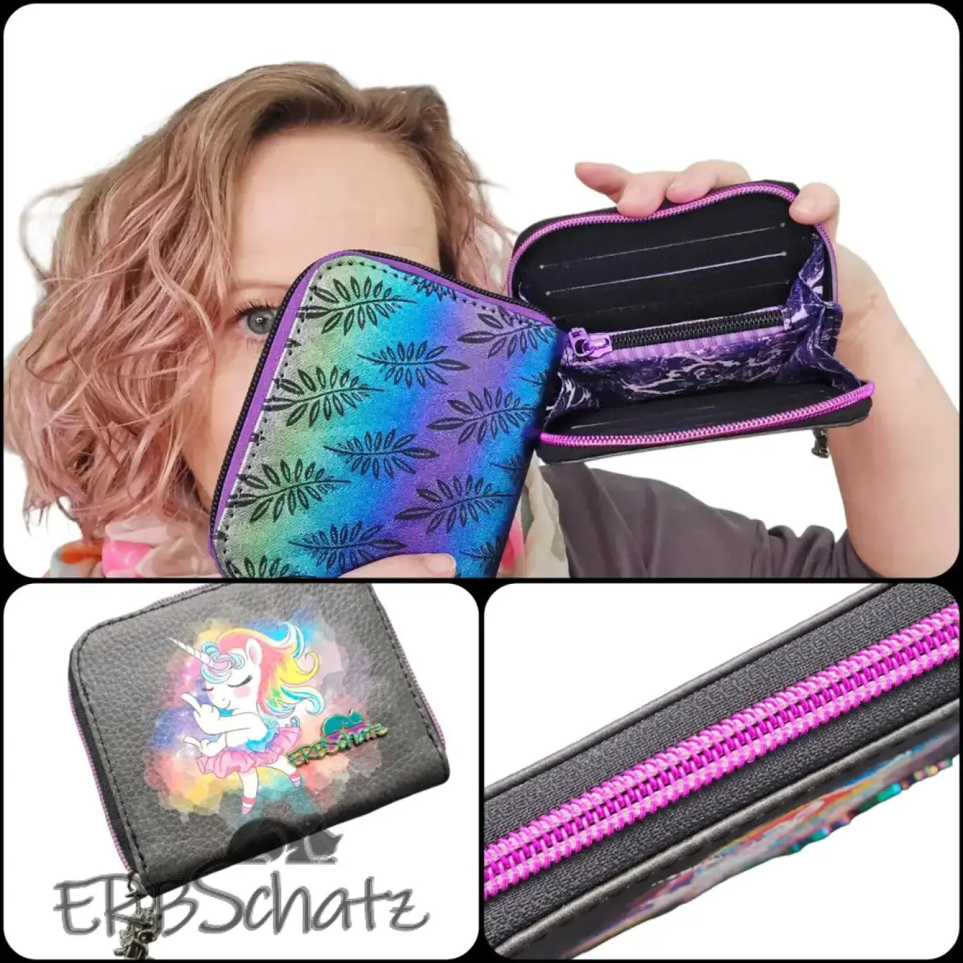 HappyZippy KL Portemonnaie Panel Boho Purple | 15x25cm - PP