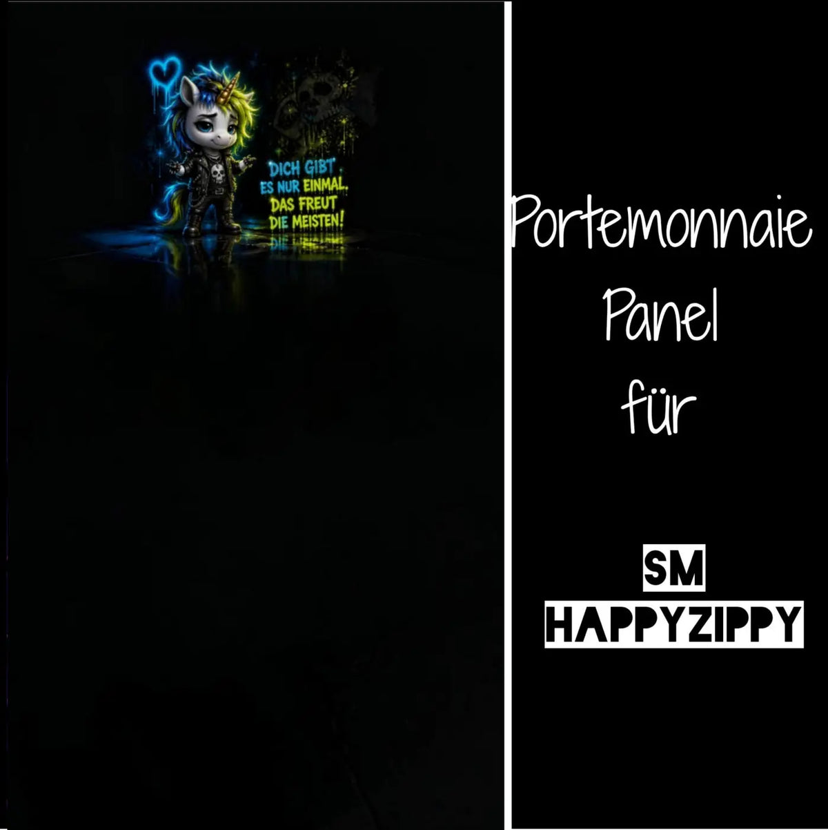 HappyZippy KL Portemonnaie Panel Einmalig | 15x25cm - PP