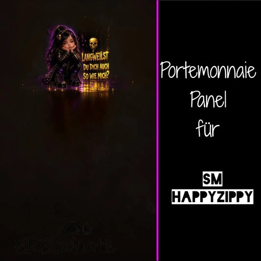 HappyZippy KL Portemonnaie Panel Gelangweiltes Girl