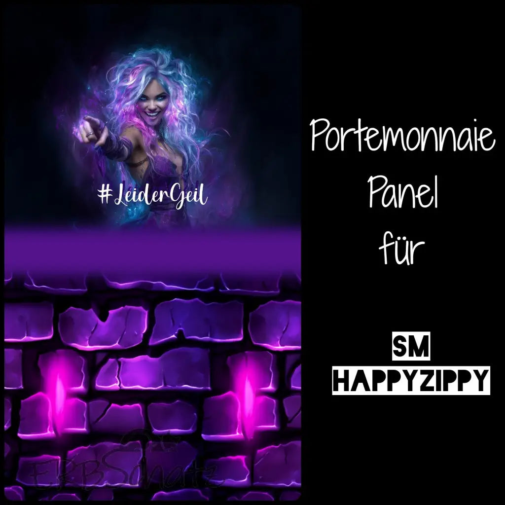 HappyZippy KL Portemonnaie Panel LeiderGeil Girl | 25 x