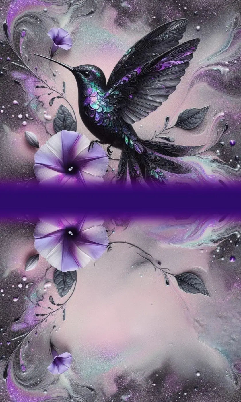 HappyZippy KL Portemonnaie Panel Lilac Bird | 15x25cm - PP
