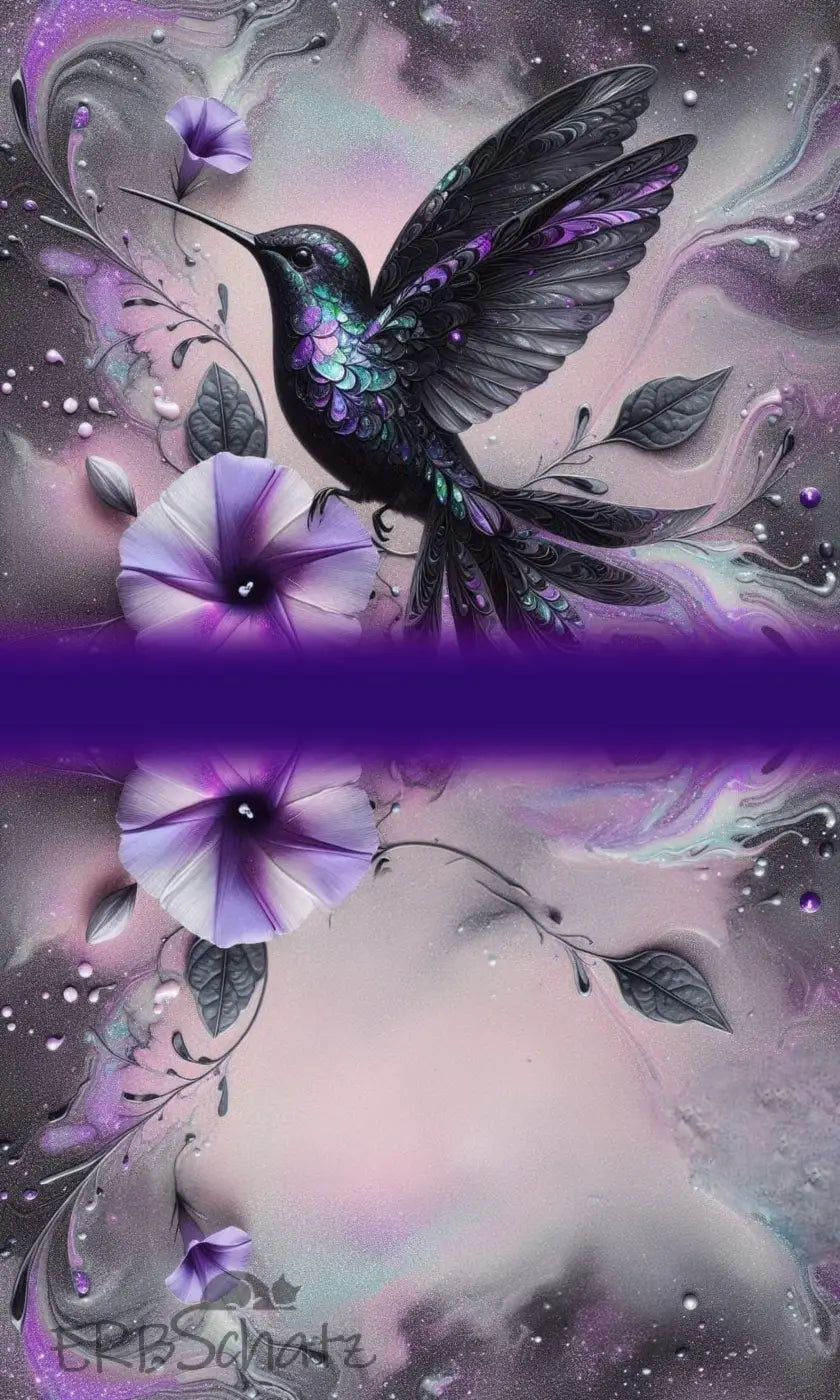 HappyZippy KL Portemonnaie Panel Lilac Bird | 15x25cm - PP