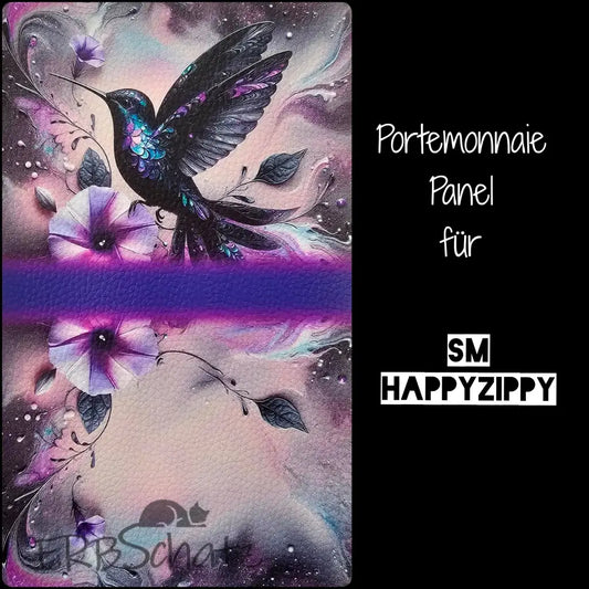 HappyZippy KL Portemonnaie Panel Lilac Hummingbird | 25 x