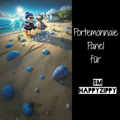 HappyZippy KL Portemonnaie Panel Meer Liebe | 15x25cm - PP