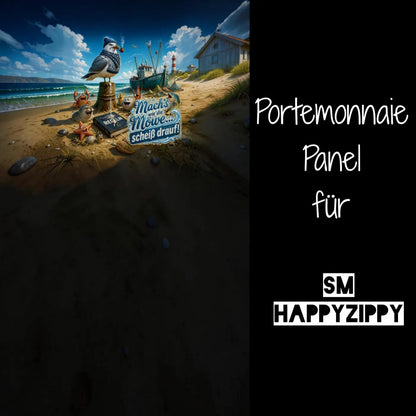 HappyZippy KL Portemonnaie Panel Möwe Scheiss drauf