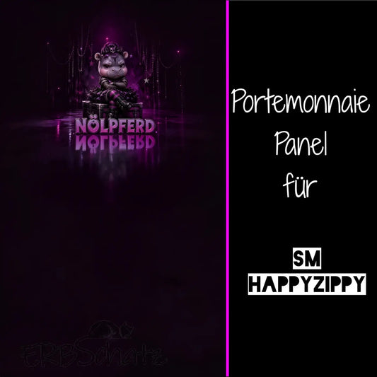 HappyZippy KL Portemonnaie Panel Nölpferd | 15x25cm - PP