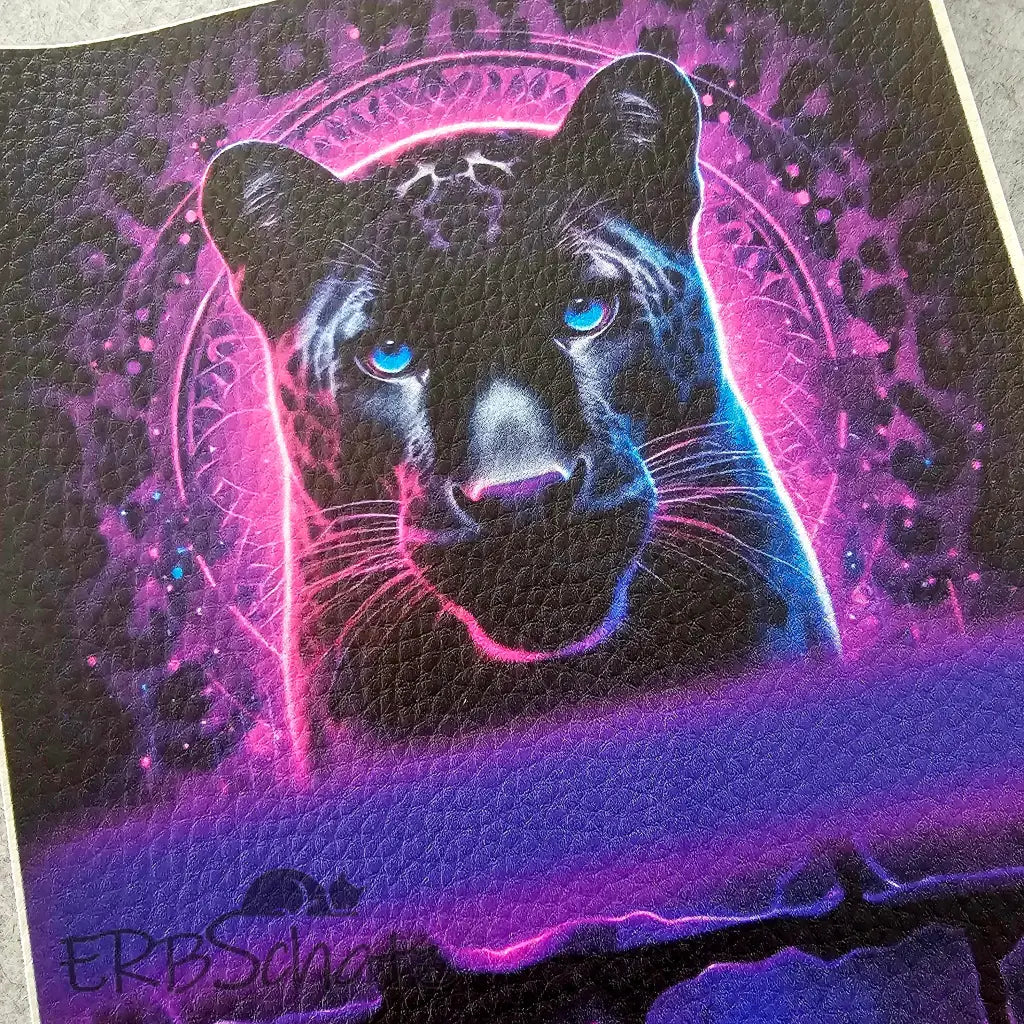 HappyZippy KL Portemonnaie Panel Purple Panther | 25 x 15cm