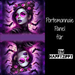 HappyZippy KL Portemonnaie Panel Purple Woman Bat | 15x25cm
