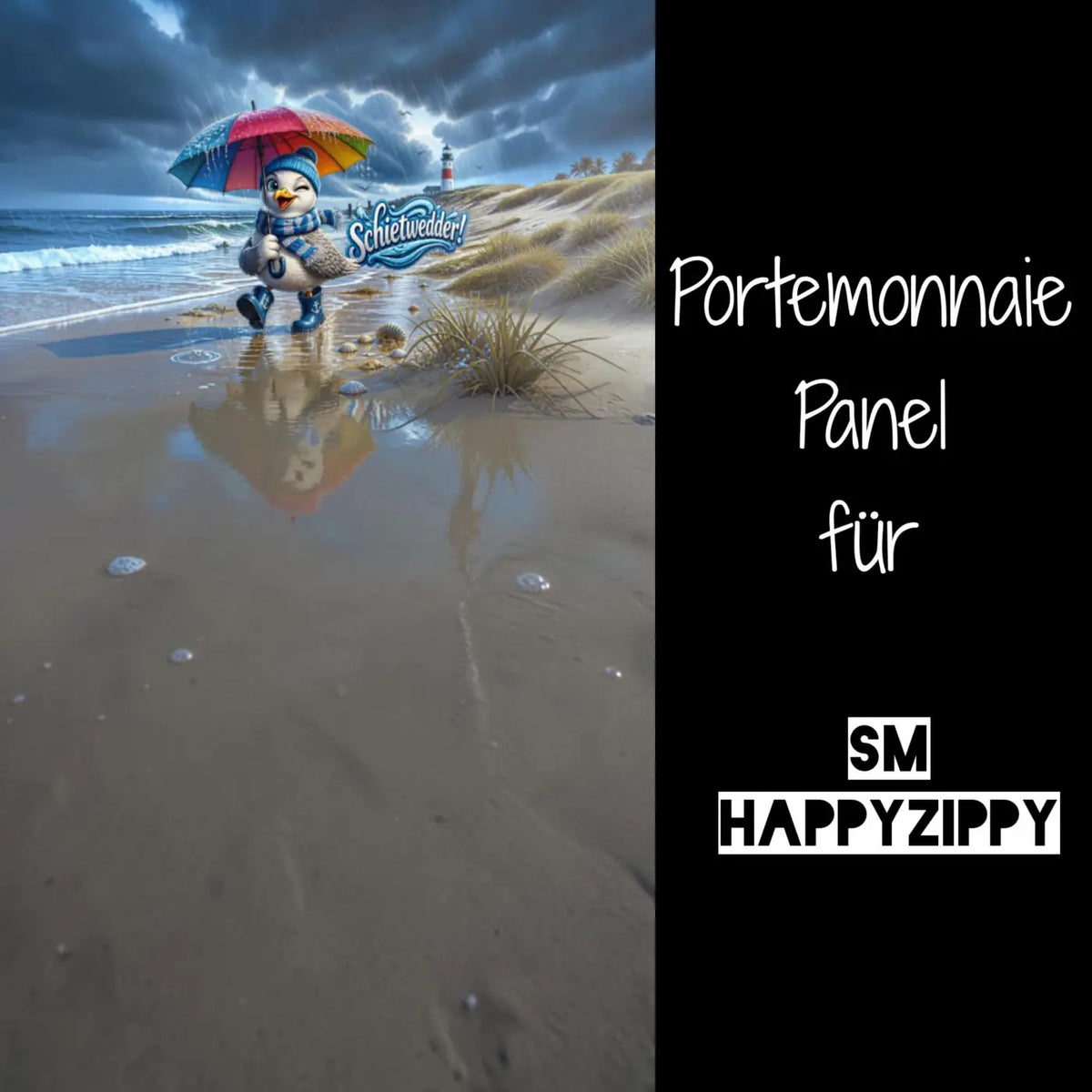 HappyZippy KL Portemonnaie Panel Schietwedder | 15x25cm - PP