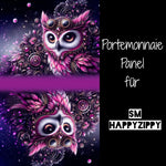 HappyZippy KL Portemonnaie Panel Steampunk Owl | 15x25cm