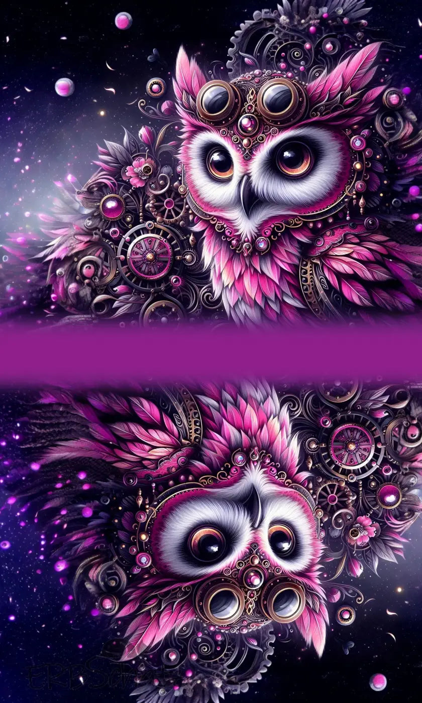 HappyZippy KL Portemonnaie Panel Steampunk Owl | 15x25cm