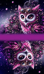 HappyZippy KL Portemonnaie Panel Steampunk Owl | 15x25cm