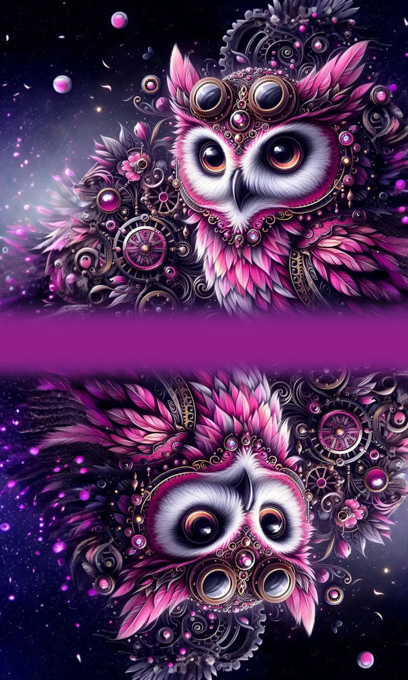 HappyZippy KL Portemonnaie Panel Steampunk Owl | 15x25cm