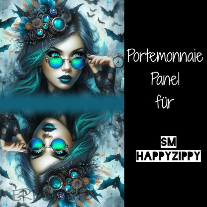 HappyZippy KL Portemonnaie Panel Vibrant Woman Turquoise