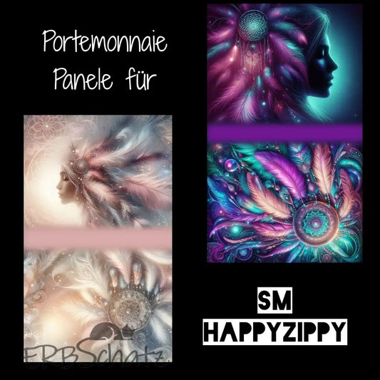 HappyZippy KL Portemonnaie Panele Boho Collection | 25 x