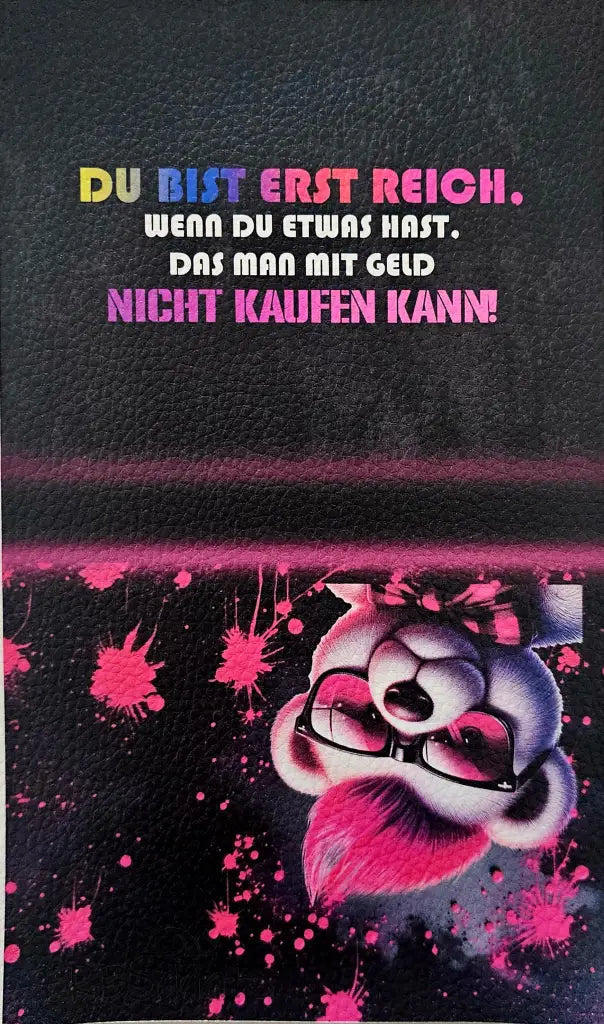 HappyZippy KL Portemonnaie Panele Motiv & Spruch | 25 x