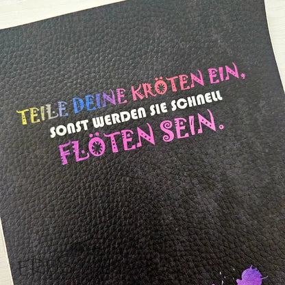 HappyZippy KL Portemonnaie Panele Motiv & Spruch | 25 x