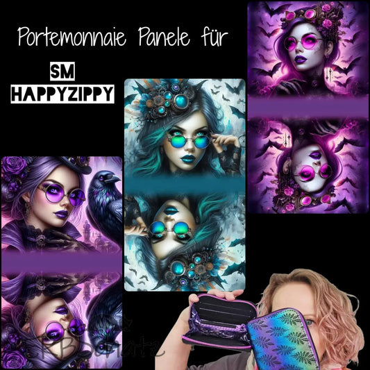 HappyZippy KL Portemonnaie Panele Steampunk Ladies | 25 x