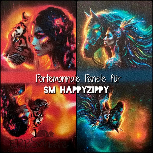 HappyZippy KL Portemonnaie Panele Strong Woman | 25 x 15cm