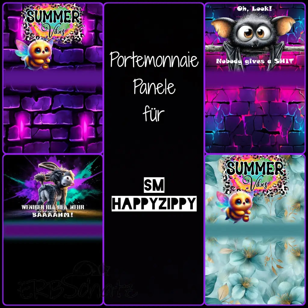 HappyZippy KL Portemonnaie Panele Summer Edition | 25 x