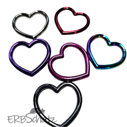 Herz D-Ringe Farbauswahl