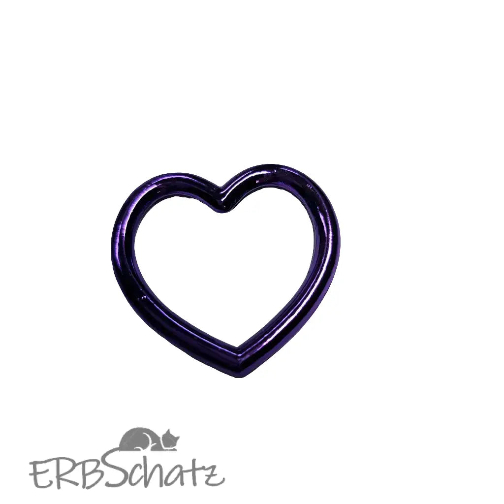 Herz D-Ringe Farbauswahl - Lila